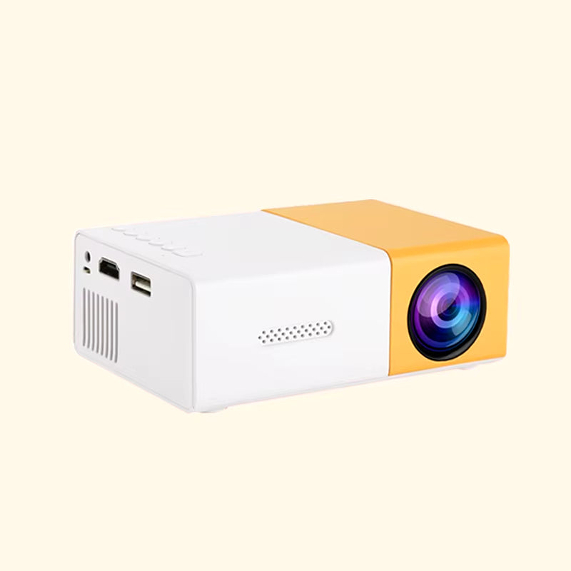 The YG300 Portable Mini Projector Is Suitable for Outdoor Camping, Home Theater, and Projector, with a Lifespan of 30000 Hours