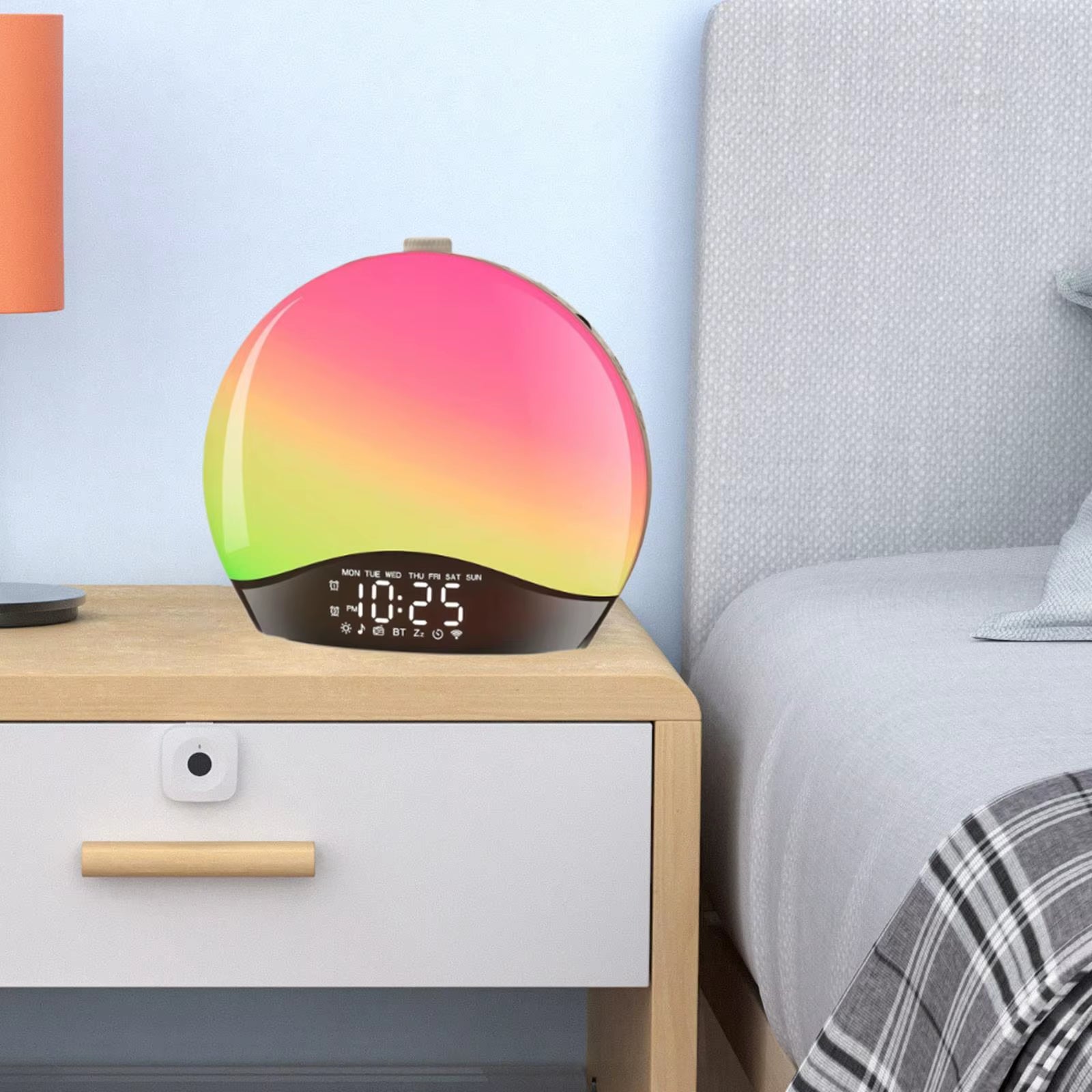 Sunlight Alarm Clock with Sunrise Simulation with Sounds Timer Wake up Light