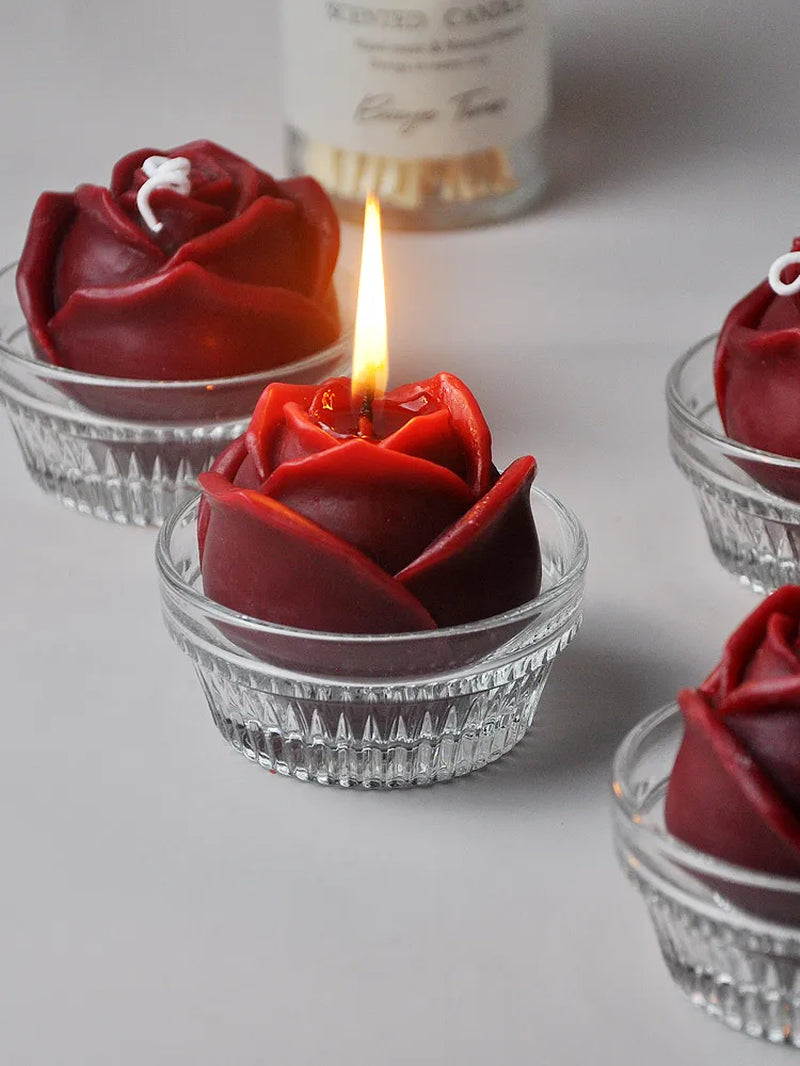 Romantic Candle Custom Wedding Candle Rose Flower Scented Candles Wedding Centerpieces for Tables Guest Gift Candles Decoration