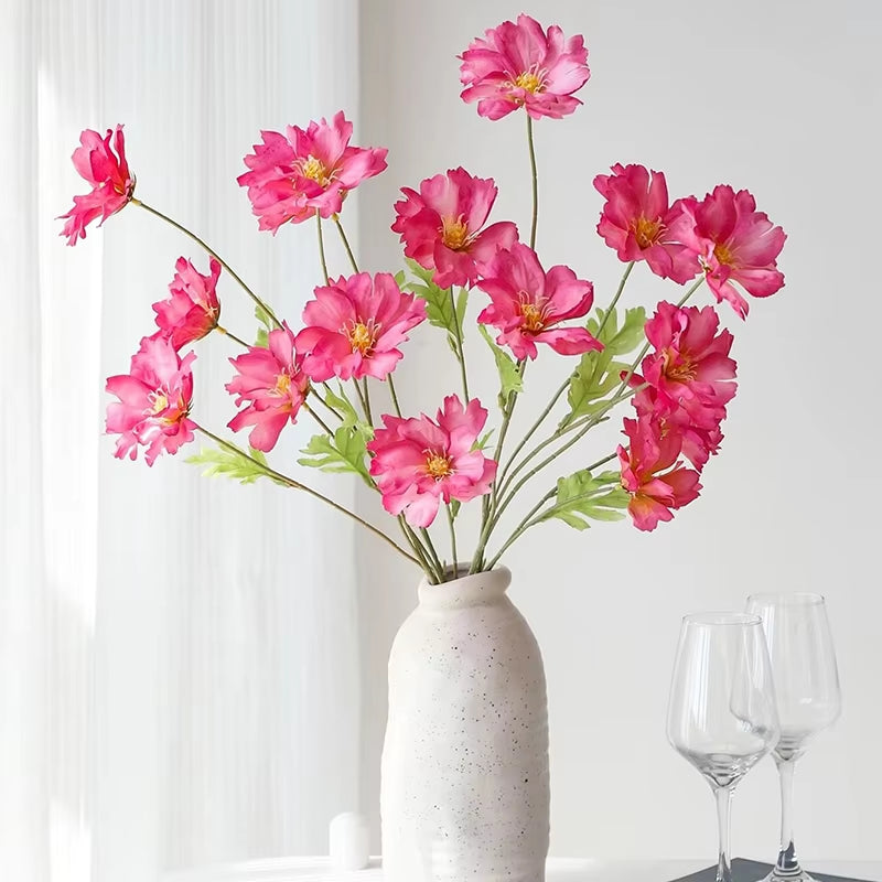 4 Head Simulation Bouquet Wedding Fake Artifical Flowers Silk Flower Arrangement Flower Art Living Room Table Home Decoration